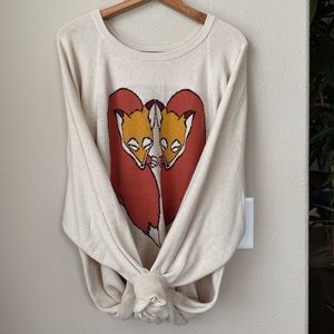 Fox Heart Oversized Sweater